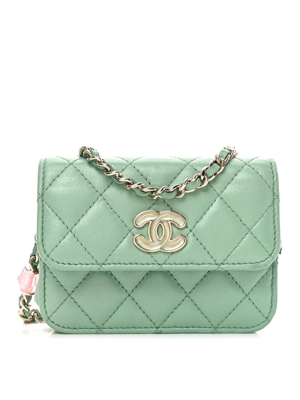 Chanel Lambskin Resin Quilted Mini #321540C18B